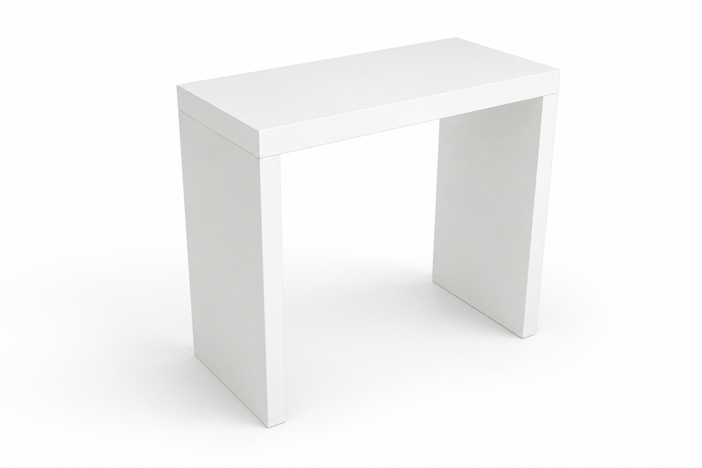 Boudry | White high table | L120xP60xH110cm