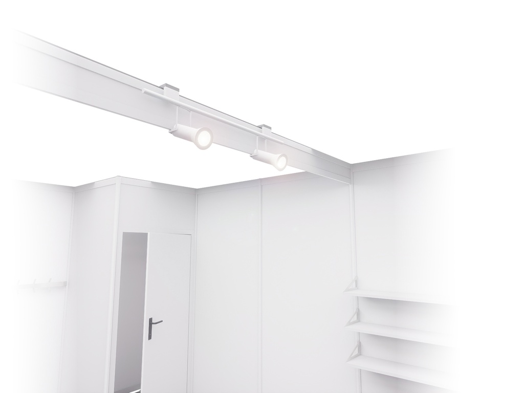 Additional rail with 2 LED spotlights