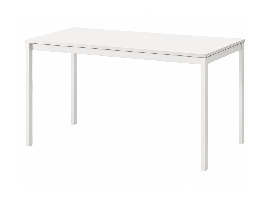 Grand Genève | White wooden table | L125xP75xH74cm