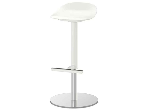 Rolle | Tabouret blanc réglable | H61/81xL47xP40cm