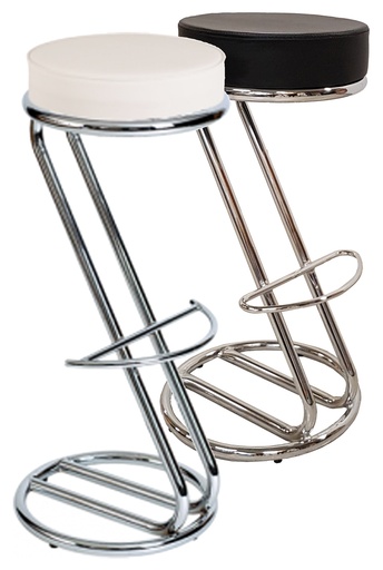 Zurich | Artifical leather Z stool | H78xD34cm