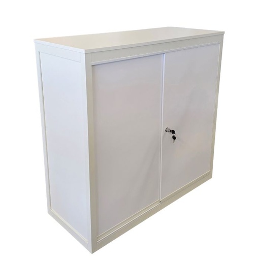 Montreux | Straight reception desk, white & lockable | H100 x L103 x P43